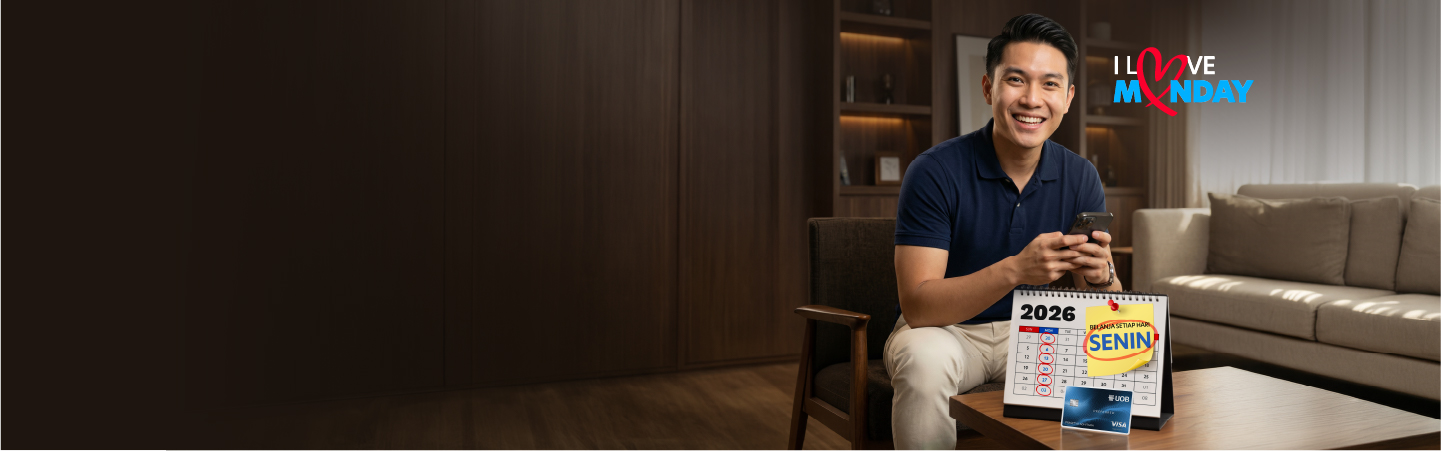 Enjoy online shopping with your UOB Preferred Card every Monday during the program period, and get MAPClub Points worth up to IDR 1 Million. Program Period: 13 April - 24 August 2026.