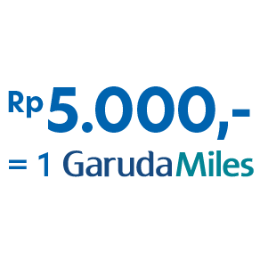 Rp 5.000,- = 1 Miles