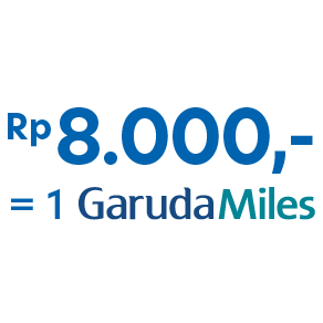 Rp8.000,- = 1 Miles