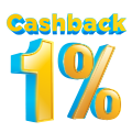 Cashback 1 %