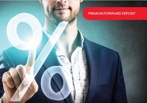 Imbal hasil pasti dengan Premium Forward Deposit